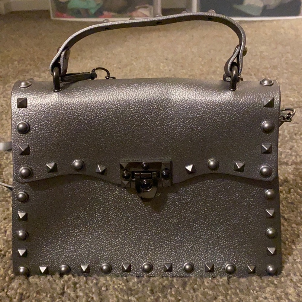 Gray Rubber purse